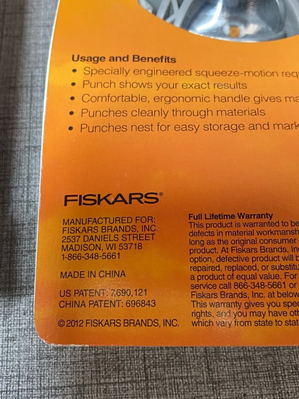 NEW Fiskars Squeeze Paper Punches 4pc Lot Bundle NEW OLD STOCK Xtra Large